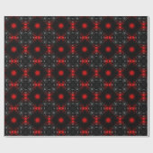 Zwarte Goth-patroon Cadeaupapier (Vlak)