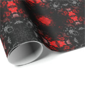 Zwarte Goth-patroon Cadeaupapier (Rol Hoek)
