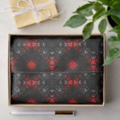 Zwarte Goth-patroon Tissuepapier (Geschenk)