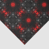 Zwarte Goth-patroon Tissuepapier (Detail)