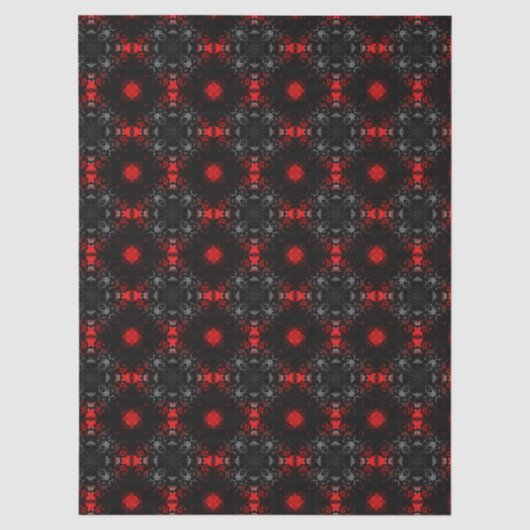 Zwarte Goth-patroon Tissuepapier (Voorkant)
