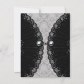 Zwarte Gothic en diamant Kaart (Voorkant)