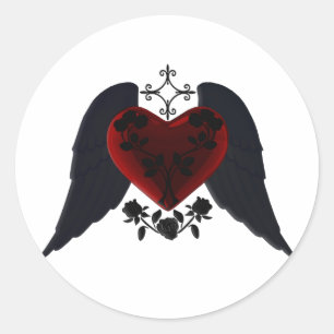 Zwarte Gothic Harde Stickers