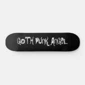 ZWARTE GOTHIC PUNK ANGEL SKATEBOARD (Horizontaal)