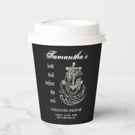 Zwarte Gothische Zeemeermin Laatste Zeiltocht Afsc Papieren Bekers