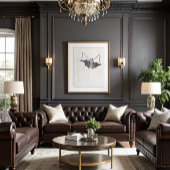 Zwarte Gotische Kant Bat 1 Poster