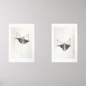 Zwarte gotische kant vleermuizen set (Voorkant)