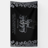 Zwarte Gotische Verlovingsfeest Verwelkoming Spandoek (Verticaal)