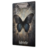 zwarte gotische vlinder klembord (Links)