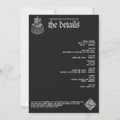 Zwarte Gotische Zeemeermin Laatste Zeil Veil Bache Kaart (Achterkant)