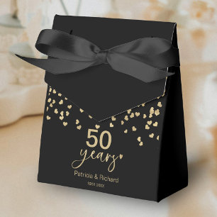 Zwarte Goud 50 Jaar Huwelijksjubileum Bedankdoosjes