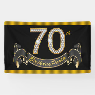 Zwarte Goud 70e Verjaardagsfeestje Spandoek