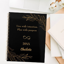 Zwarte goud blad citaat 2026 planner