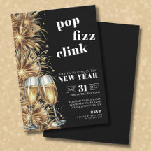 Zwarte Goud Champagne Pop Oud en Nieuw-feest