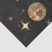 Zwarte Goud Dansende Disco Bal 100ste Verjaardag Tissuepapier (Detail)