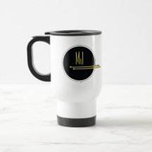 Zwarte Goud Drummer Monogram