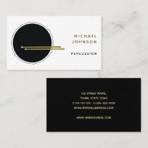 Zwarte Goud Drummer Monogram