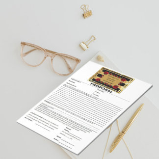 Zwarte Goud Edelsteenrozen Huwelijksaanzoek Notitieblok