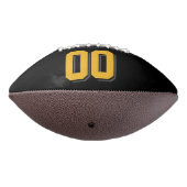 ZWARTE GOUD EN CHARCOAL GRIJS Football (Gedraaid 270)