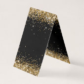 Zwarte Goud Glitter 2 Ketting Displaykaarten Kaart (Achterkant)