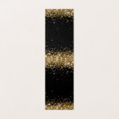 Zwarte Goud Glitter 2 Ketting Displaykaarten Kaart (Binnenkant ongevouwen)