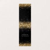 Zwarte Goud Glitter 2 Ketting Displaykaarten Kaart (Buitenkant ongevouwen)
