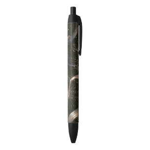 Zwarte Goud Glitter Sterren Inkt Pen