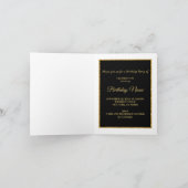 Zwarte Goud & Jewel Luipaard Uitnodiging (Binnen)