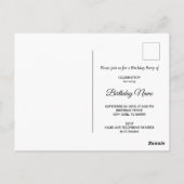 Zwarte Goud & Juweel Luipaard Ansichtkaart Briefkaart (Achterkant)