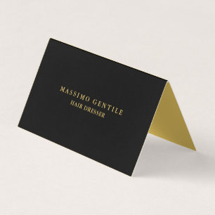 Zwarte Goud Kleur Professionele Trendy Visitekaartje