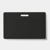 Zwarte Goud Kleuren Professioneel Trendy Minimalis Badge (Achterkant)
