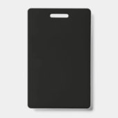 Zwarte Goud Kleuren Professioneel Trendy Minimalis Badge (Achterkant)