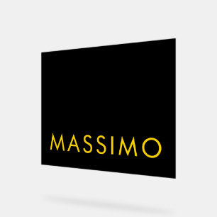 Zwarte Goud Kleuren Professionele Minimalistische Acryl Bord