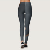 Zwarte Goud Luxe Fitness Leggings (Achterkant)
