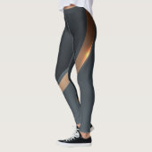 Zwarte Goud Luxe Fitness Leggings (Links)