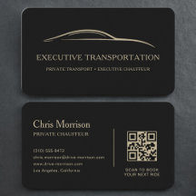 Zwarte Goud Luxe Transport QR Code