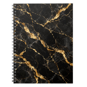 Zwarte Goud Marmer Luxe Elegantie Notitieboek