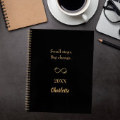 Zwarte goud motivatie citaat notitieboek