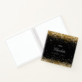 Zwarte goud naam script notitieboek (Binnen)