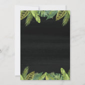 Zwarte goud safari baby shower genderneutraal kaart (Achterkant)