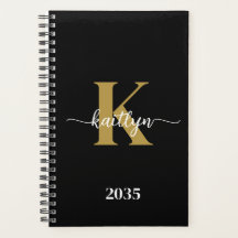 Zwarte Goud Schrift Monogram