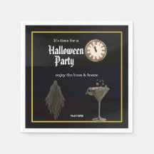 Zwarte Goud Tijd Voor Boos en Drank Halloween Fees