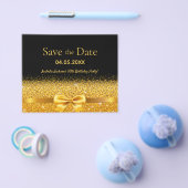 Zwarte goudboegbegroting op feestdag, sparen de da flyer (Enkel)