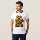 ZWARTE GOUDE MAFIA T-SHIRT (Voorkant volledig)