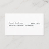 Zwarte gouden achtergrond | Monogram Classic Visitekaartje (Achterkant)