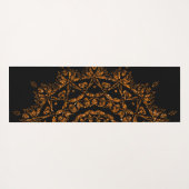 Zwarte gouden achtergrond yogamat (Achterkant (horizontaal))