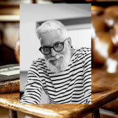 Zwarte Gouden Ballonnen Foto 80ste Verjaardagsfees Kaart