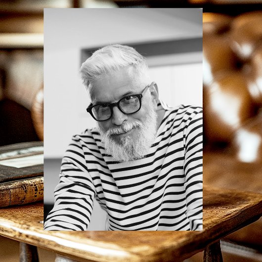 Zwarte Gouden Ballonnen Foto 80ste Verjaardagsfees Kaart