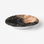 Zwarte gouden ballonnen van de Birthday Papieren Kommen (Gebogen)