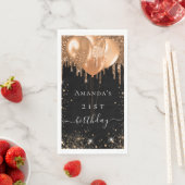 Zwarte gouden ballonnen van de Birthday Servet (Insitu)